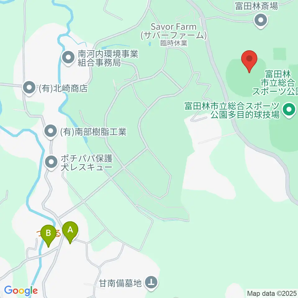 富田林バファローズスタジアム周辺のカフェ一覧地図