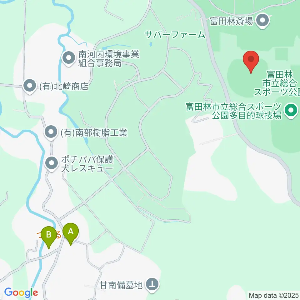 富田林バファローズスタジアム周辺のカフェ一覧地図