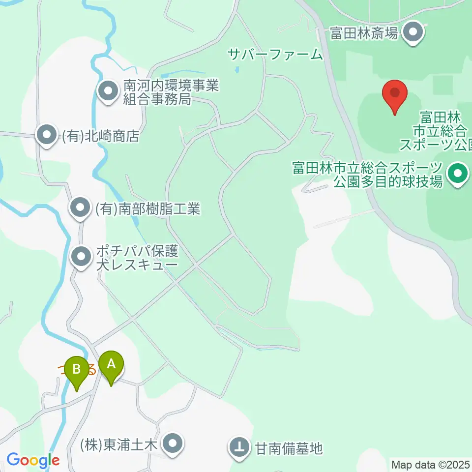 富田林バファローズスタジアム周辺のカフェ一覧地図
