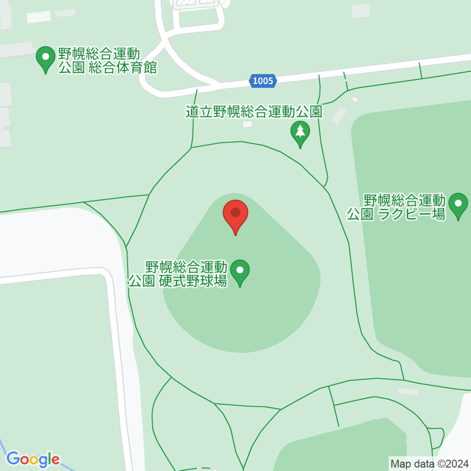 北海道立野幌総合運動公園硬式野球場周辺のカフェ一覧地図