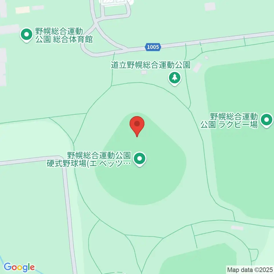 北海道立野幌総合運動公園硬式野球場周辺のカフェ一覧地図
