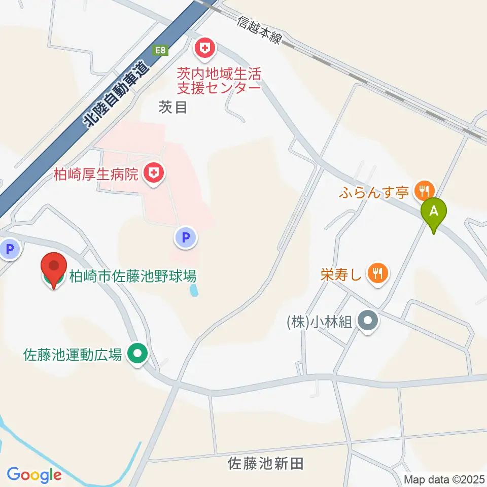 佐藤池野球場周辺のカフェ一覧地図