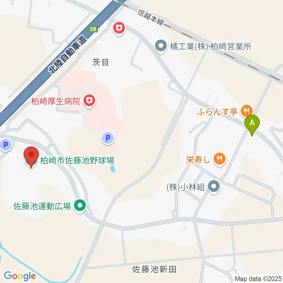 佐藤池野球場周辺のカフェ一覧地図