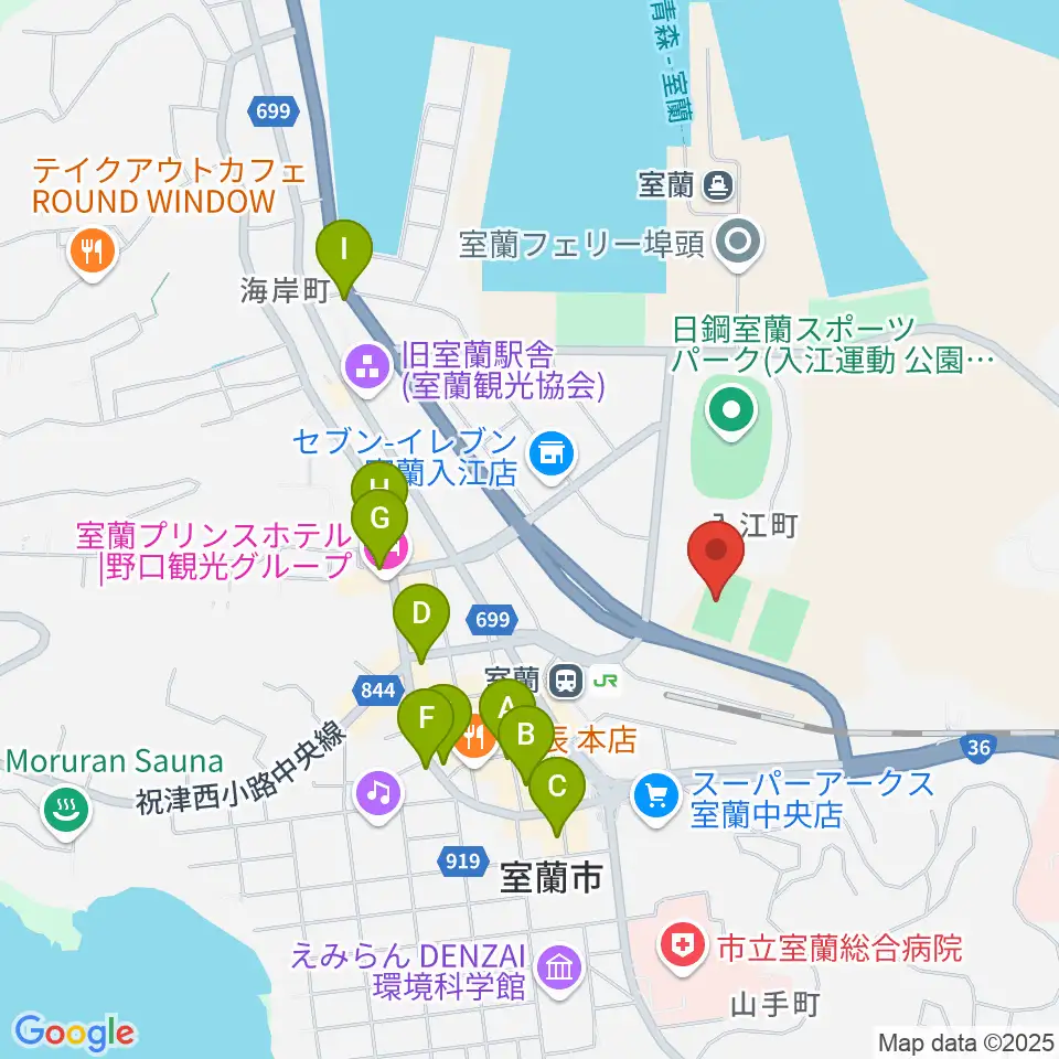 栗林商会アリーナ周辺のカフェ一覧地図