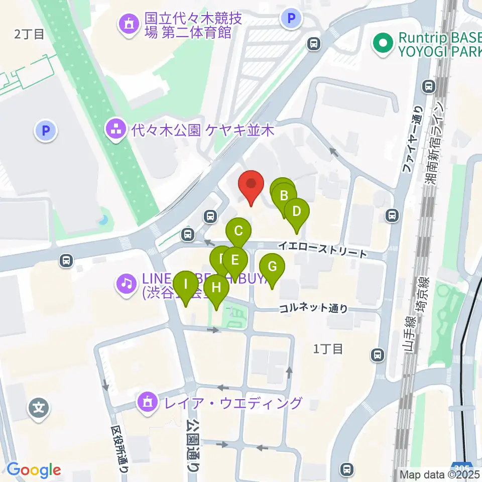 DOG-STUDIO周辺のカフェ一覧地図