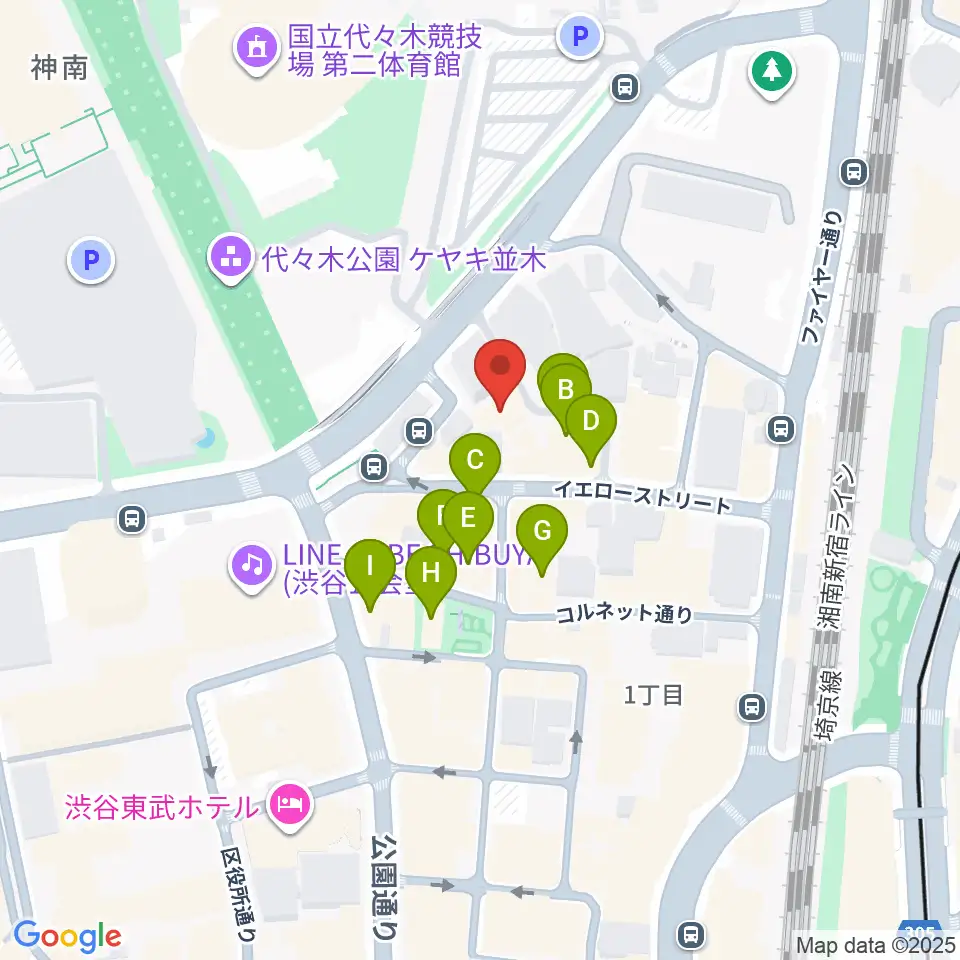 DOG-STUDIO周辺のカフェ一覧地図