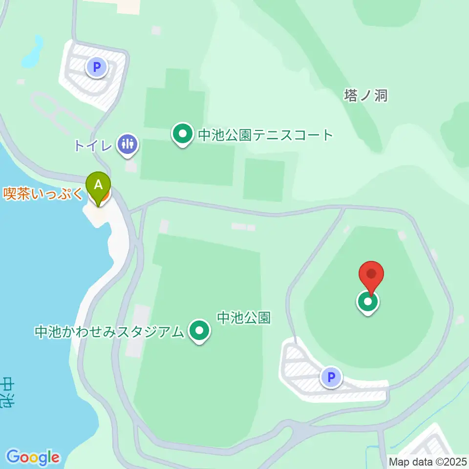 河上薬品スタジアム周辺のカフェ一覧地図
