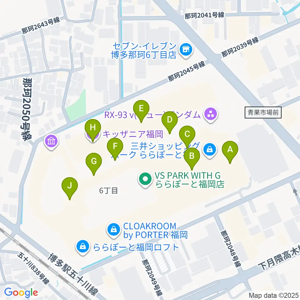 TOHOシネマズららぽーと福岡周辺のカフェ一覧地図
