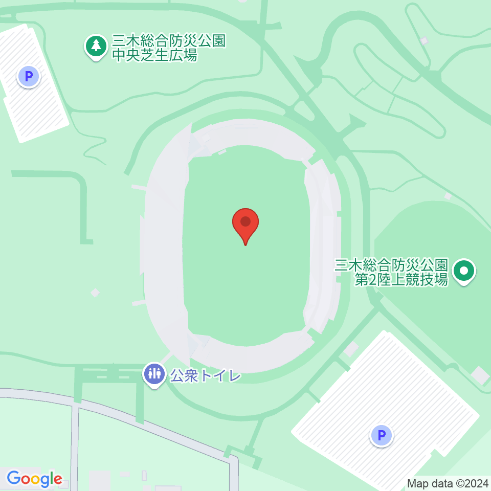 三木総合防災公園陸上競技場周辺のカフェ一覧地図