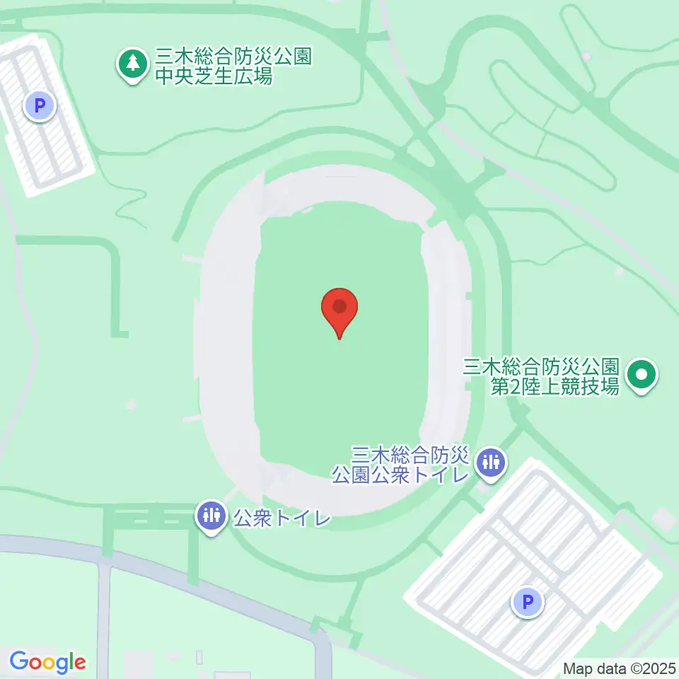 三木総合防災公園陸上競技場周辺のカフェ一覧地図