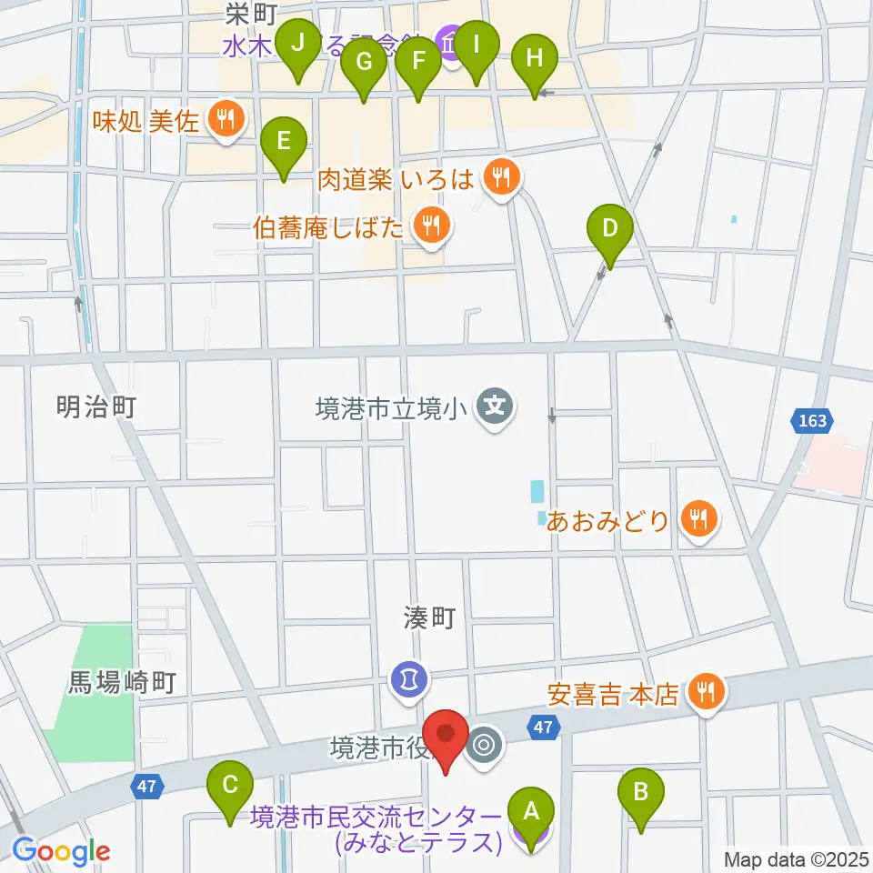 みなとテラス 境港市民交流センター周辺のカフェ一覧地図