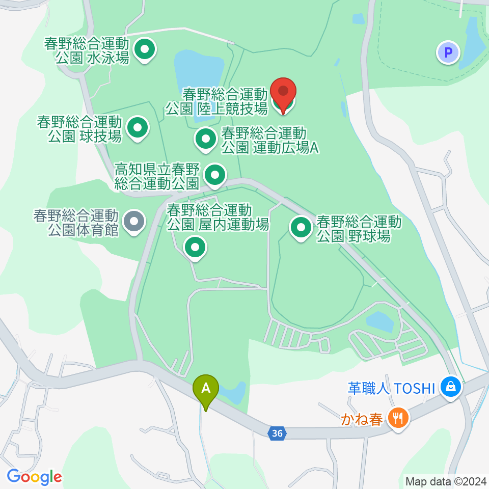 春野総合運動公園陸上競技場周辺のカフェ一覧地図