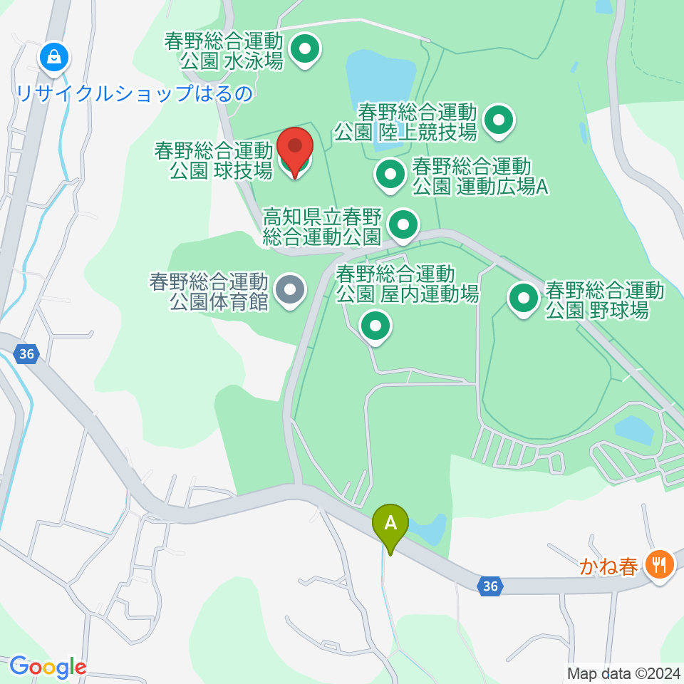 春野総合運動公園球技場周辺のカフェ一覧地図