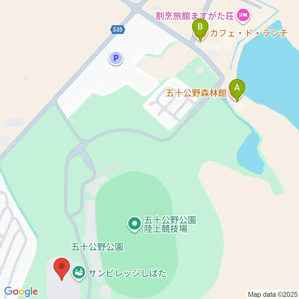 サン・ビレッジしばた周辺のカフェ一覧地図