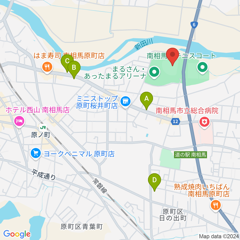 まるさん・あったまるスタジアム周辺のカフェ一覧地図