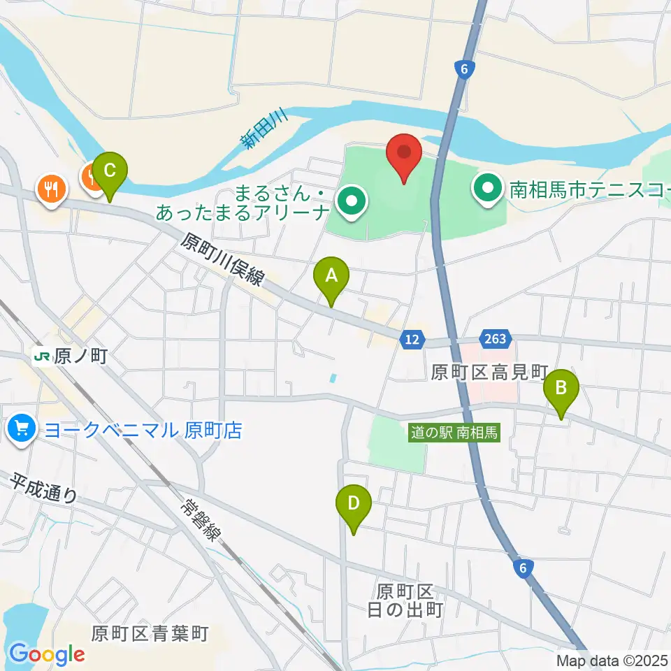 まるさん・あったまるスタジアム周辺のカフェ一覧地図