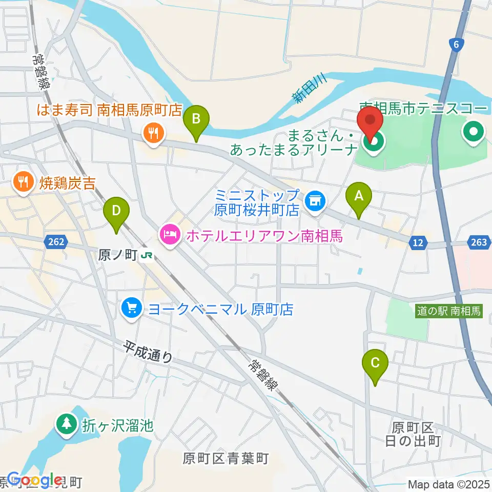 まるさん・あったまるアリーナ周辺のカフェ一覧地図
