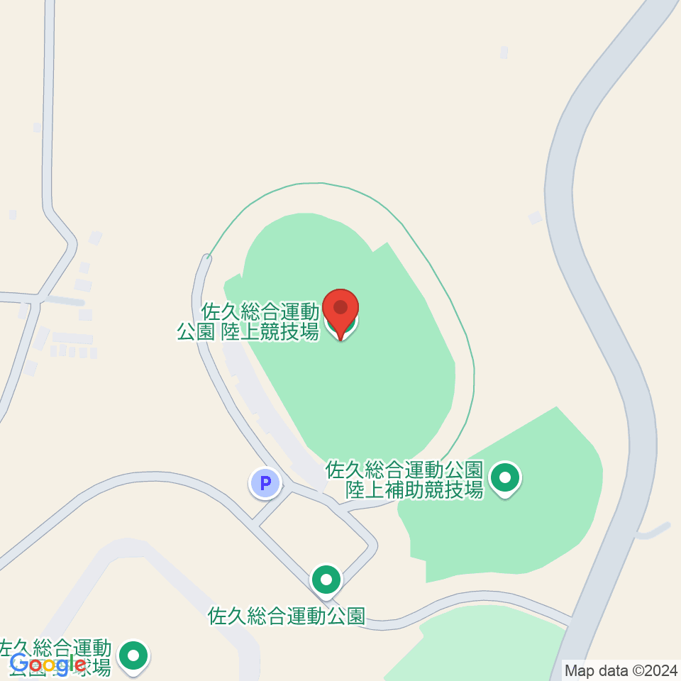 佐久総合運動公園陸上競技場周辺のカフェ一覧地図