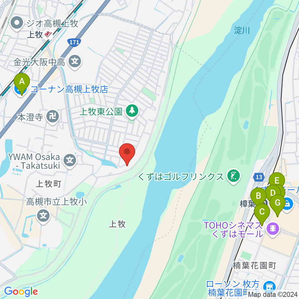 サロンドゥムジークカンマキ周辺のカフェ一覧地図