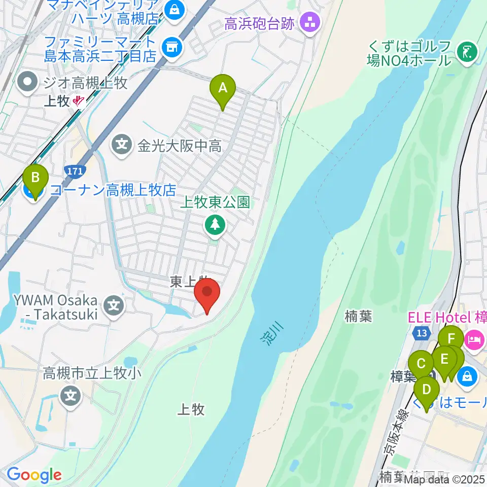 サロンドゥムジークカンマキ周辺のカフェ一覧地図