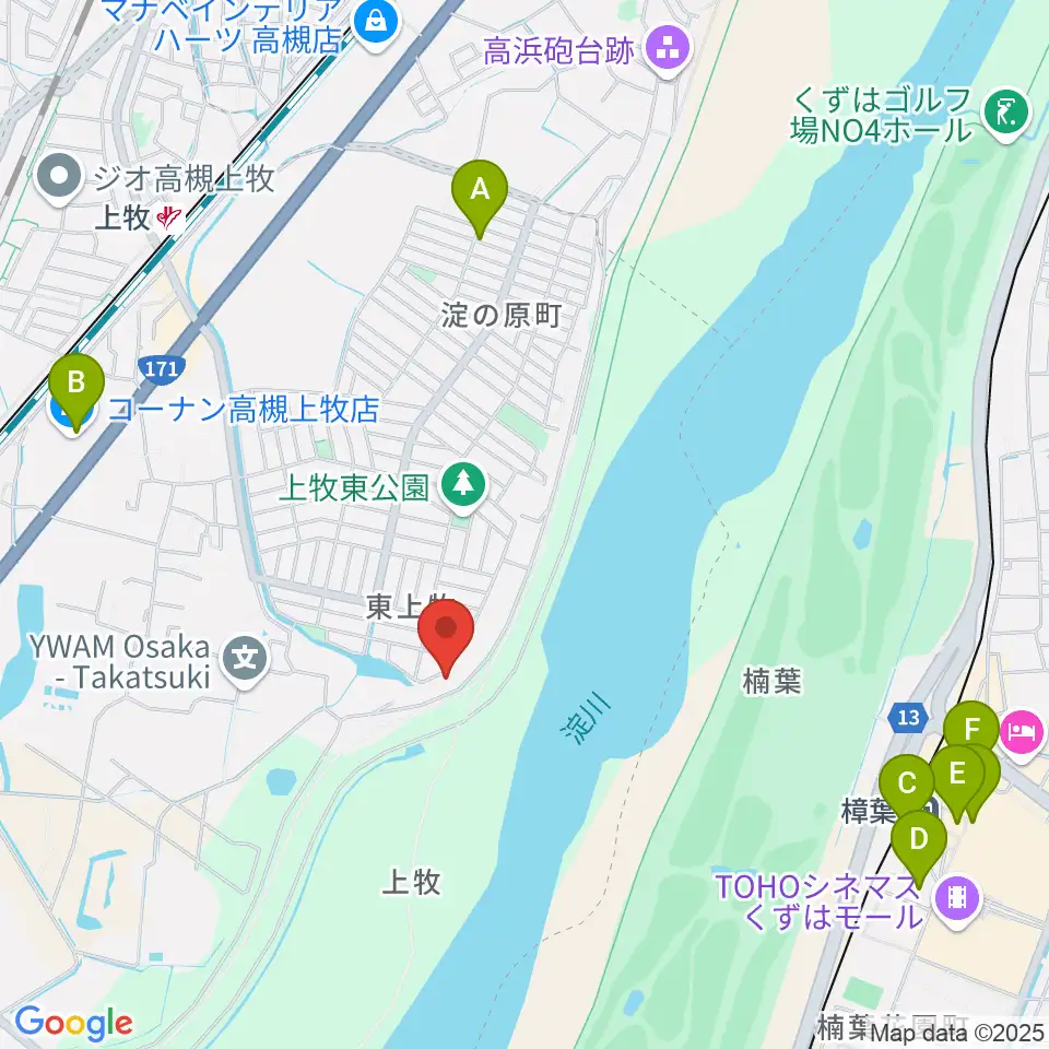 サロンドゥムジークカンマキ周辺のカフェ一覧地図