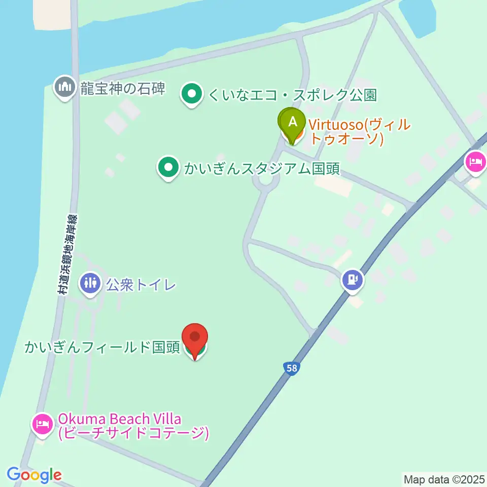 かいぎんフィールド国頭周辺のカフェ一覧地図