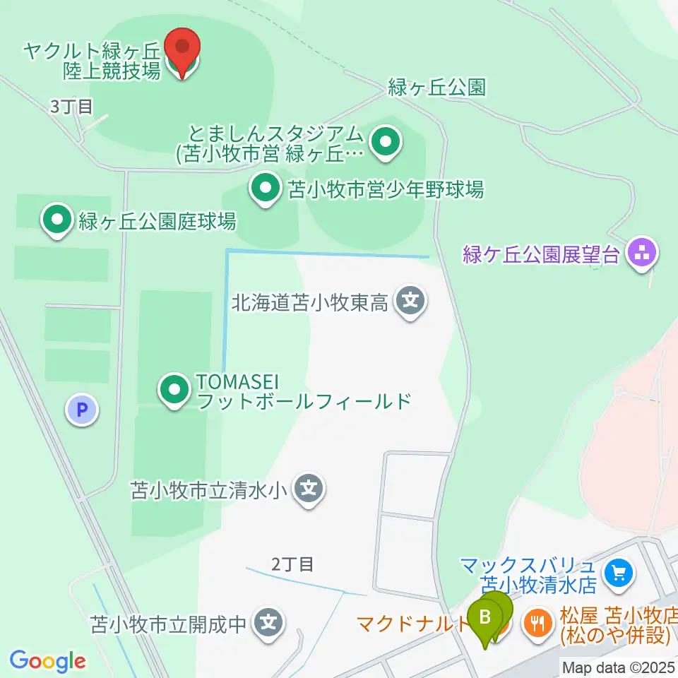 ヤクルト緑ケ丘陸上競技場周辺のカフェ一覧地図