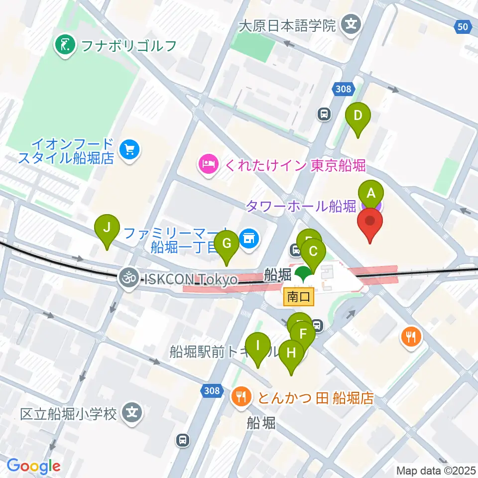 船堀シネパル周辺のカフェ一覧地図
