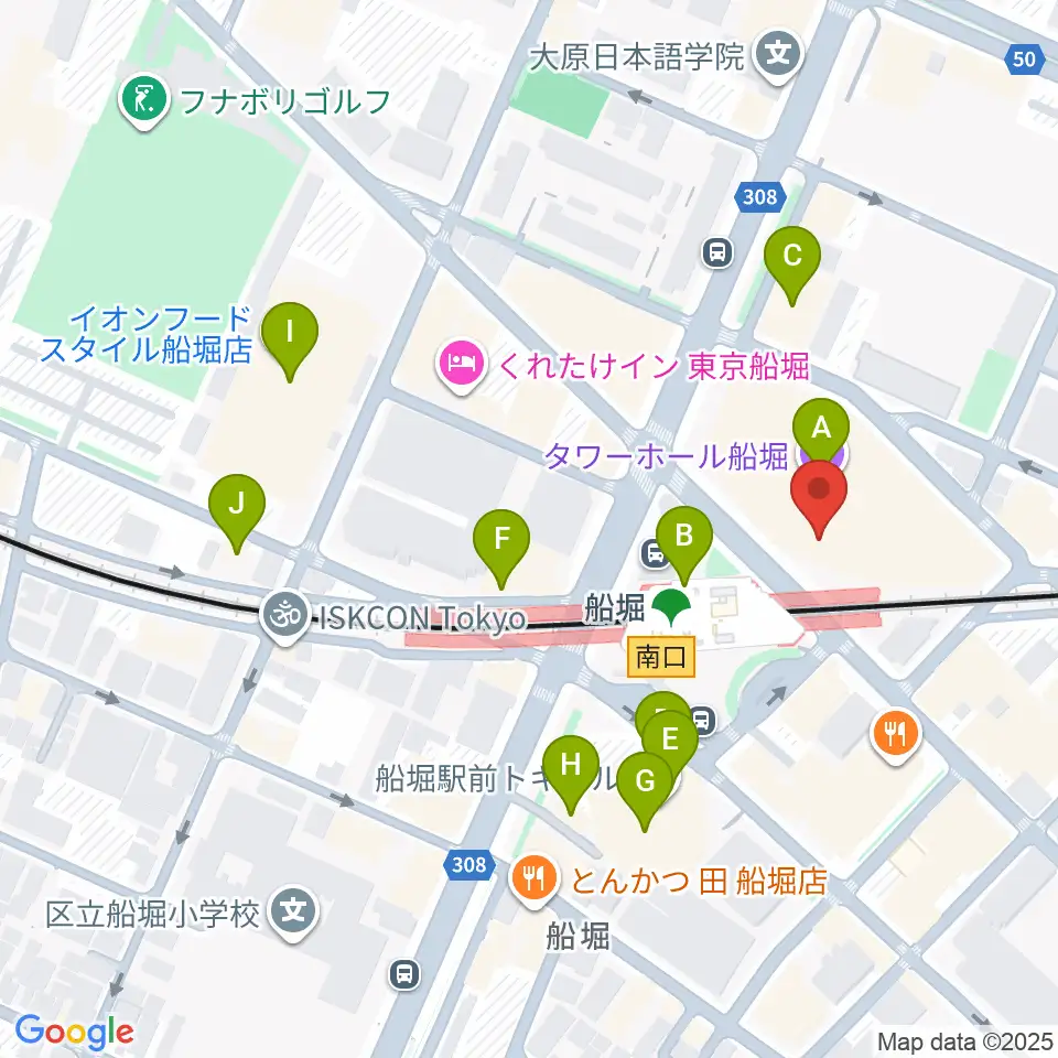 船堀シネパル周辺のカフェ一覧地図