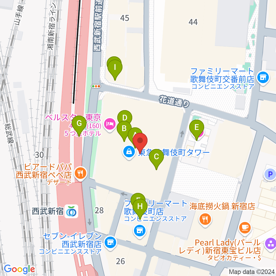 シアターミラノ座周辺のカフェ一覧地図