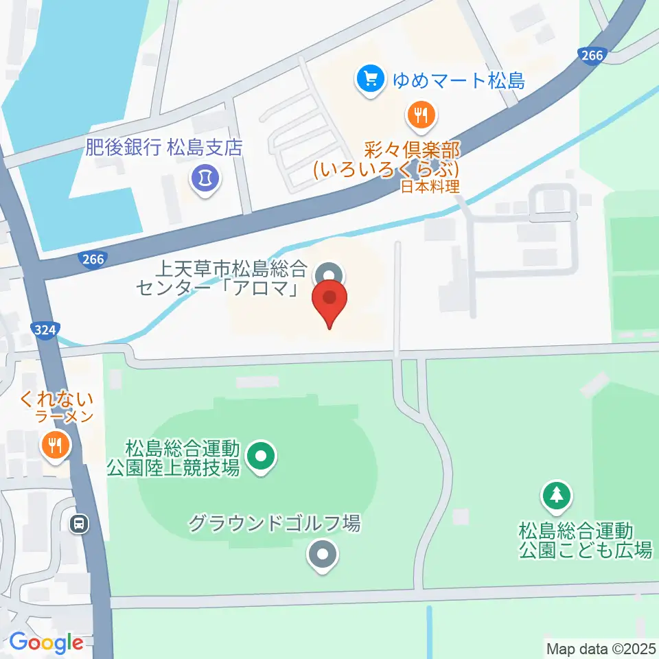 上天草市松島総合センターアロマ周辺のカフェ一覧地図