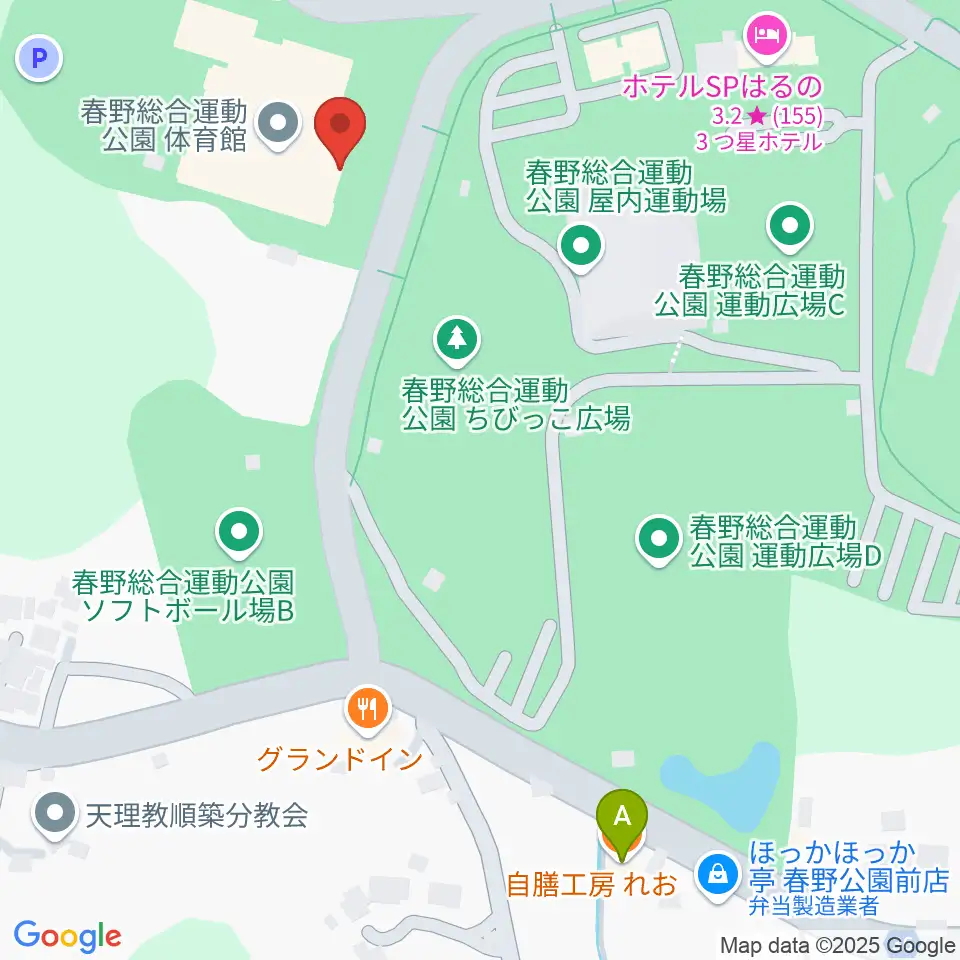 春野総合運動公園体育館周辺のカフェ一覧地図