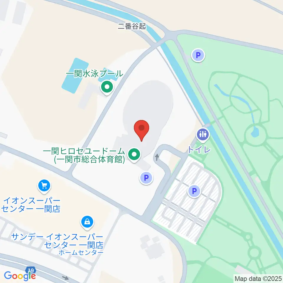 一関ヒロセユードーム周辺のカフェ一覧地図