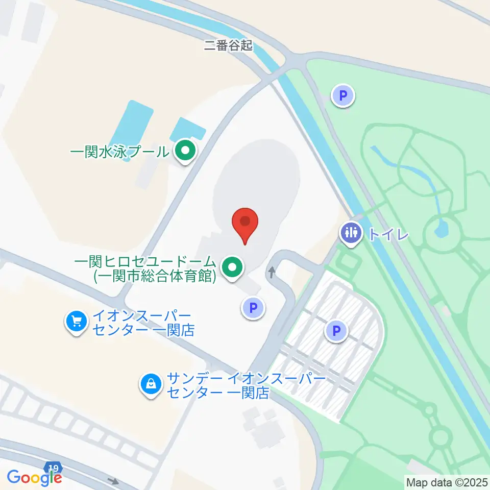 一関ヒロセユードーム周辺のカフェ一覧地図