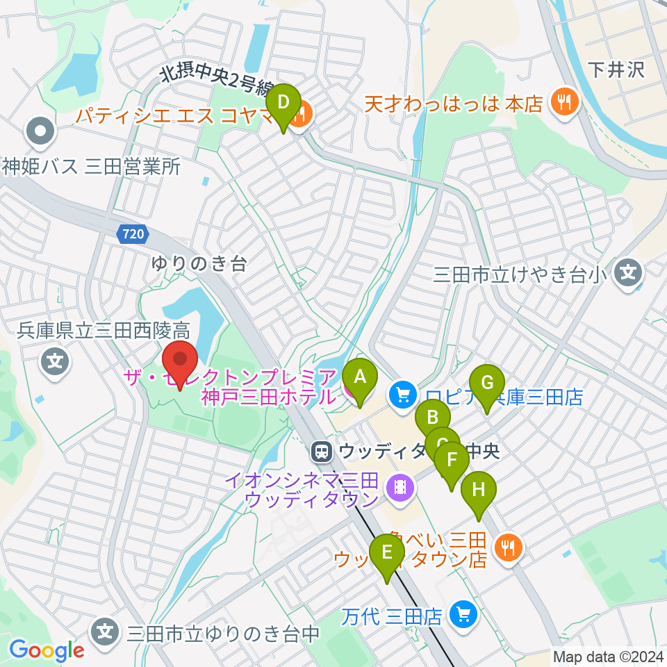 親和学園駒ケ谷体育館周辺のカフェ一覧地図