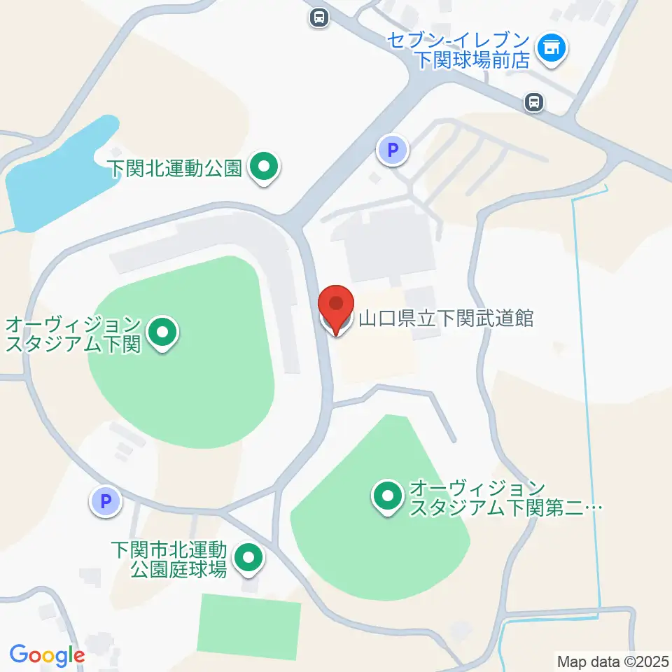 山口県立下関武道館周辺のカフェ一覧地図