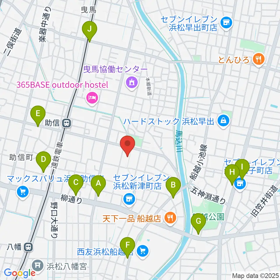 新津プロソニックスタジオ周辺のカフェ一覧地図