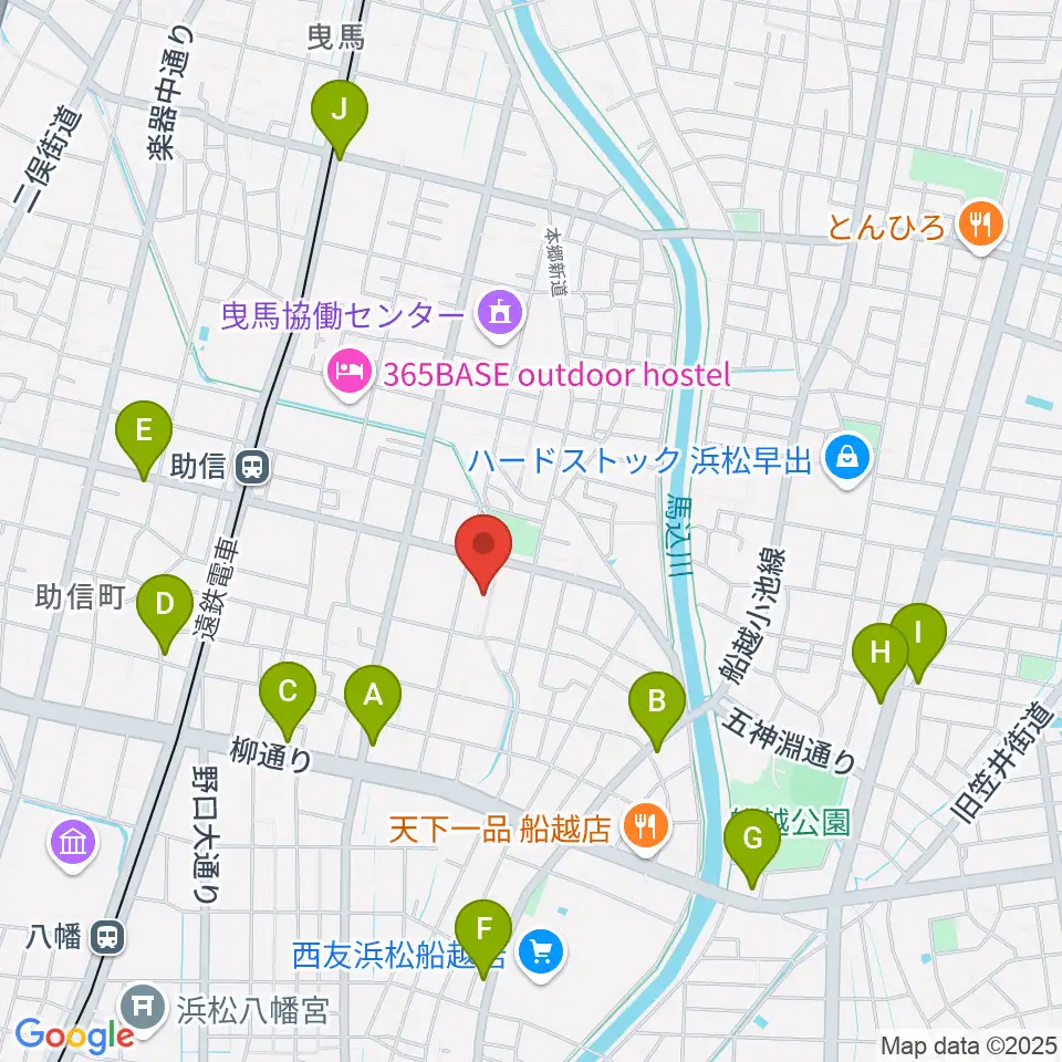 新津プロソニックスタジオ周辺のカフェ一覧地図