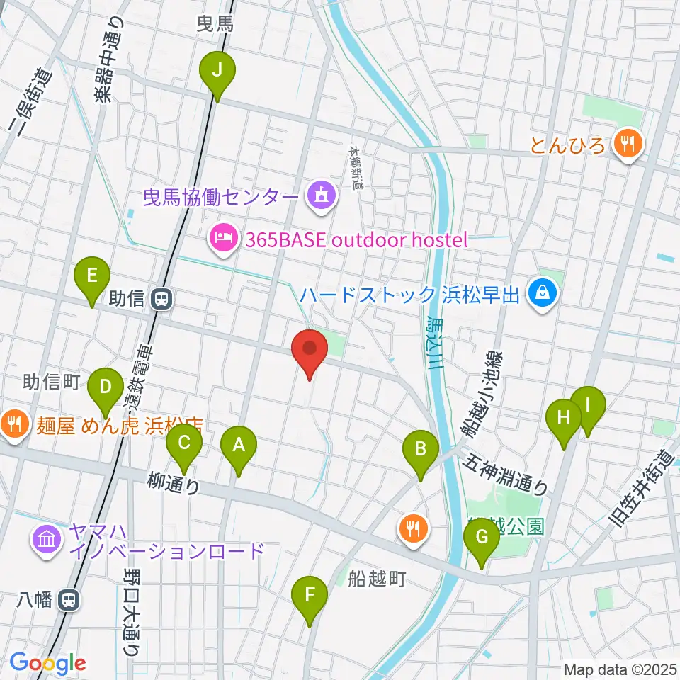 新津プロソニックスタジオ周辺のカフェ一覧地図