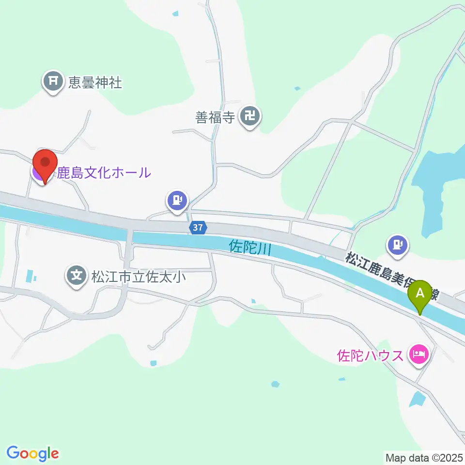 松江市鹿島文化ホール周辺のカフェ一覧地図