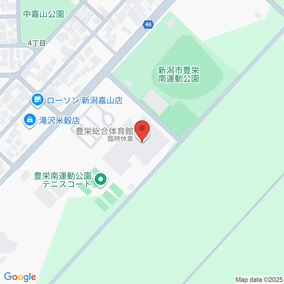 新潟市豊栄総合体育館周辺のカフェ一覧地図