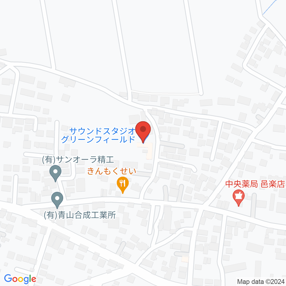 サウンドスタジオグリーンフィールド周辺のカフェ一覧地図