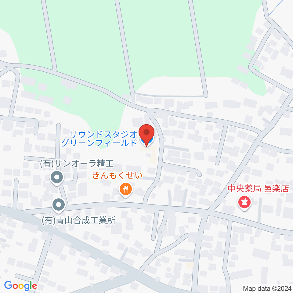 サウンドスタジオグリーンフィールド周辺のカフェ一覧地図