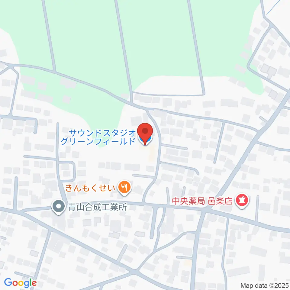 サウンドスタジオグリーンフィールド周辺のカフェ一覧地図
