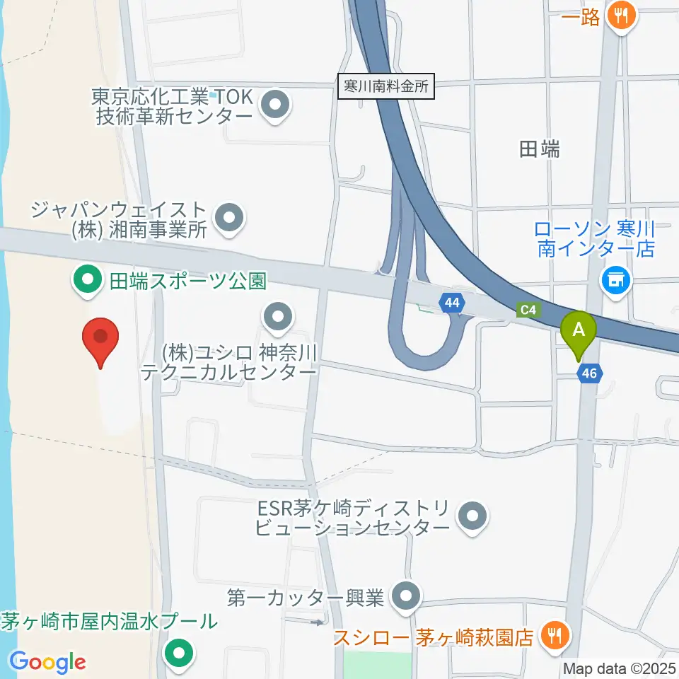 田端スポーツ公園野球場周辺のカフェ一覧地図
