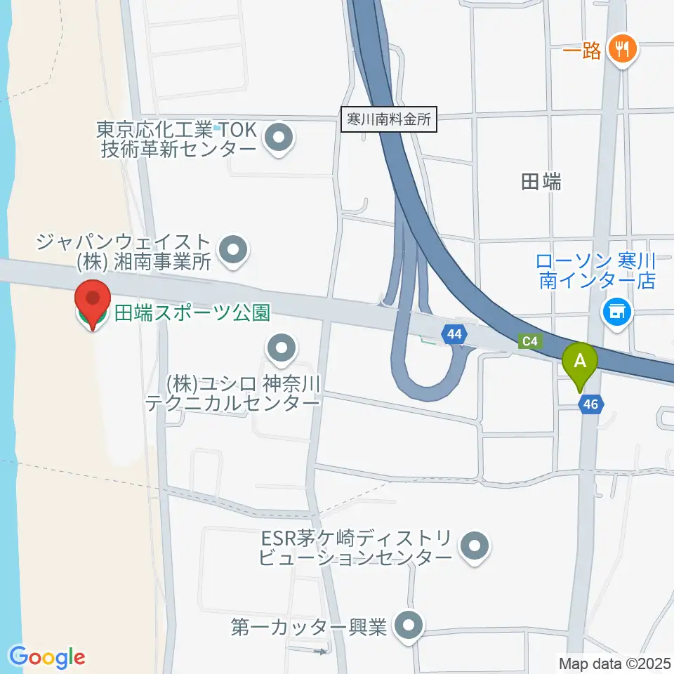 田端スポーツ公園多目的運動場周辺のカフェ一覧地図