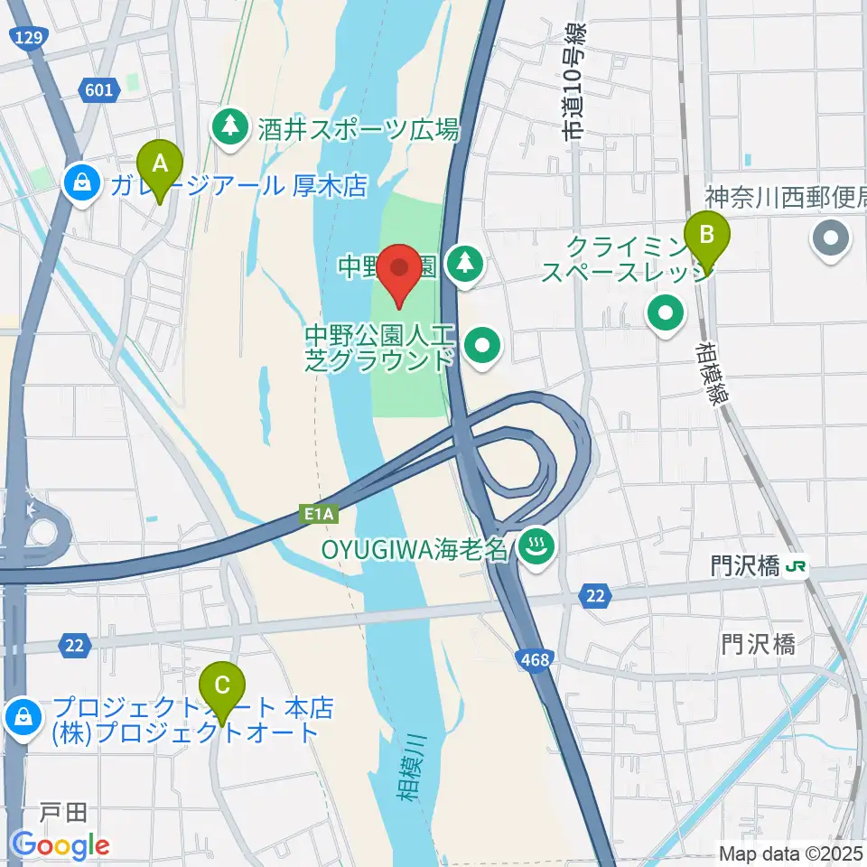 中野多目的広場周辺のカフェ一覧地図