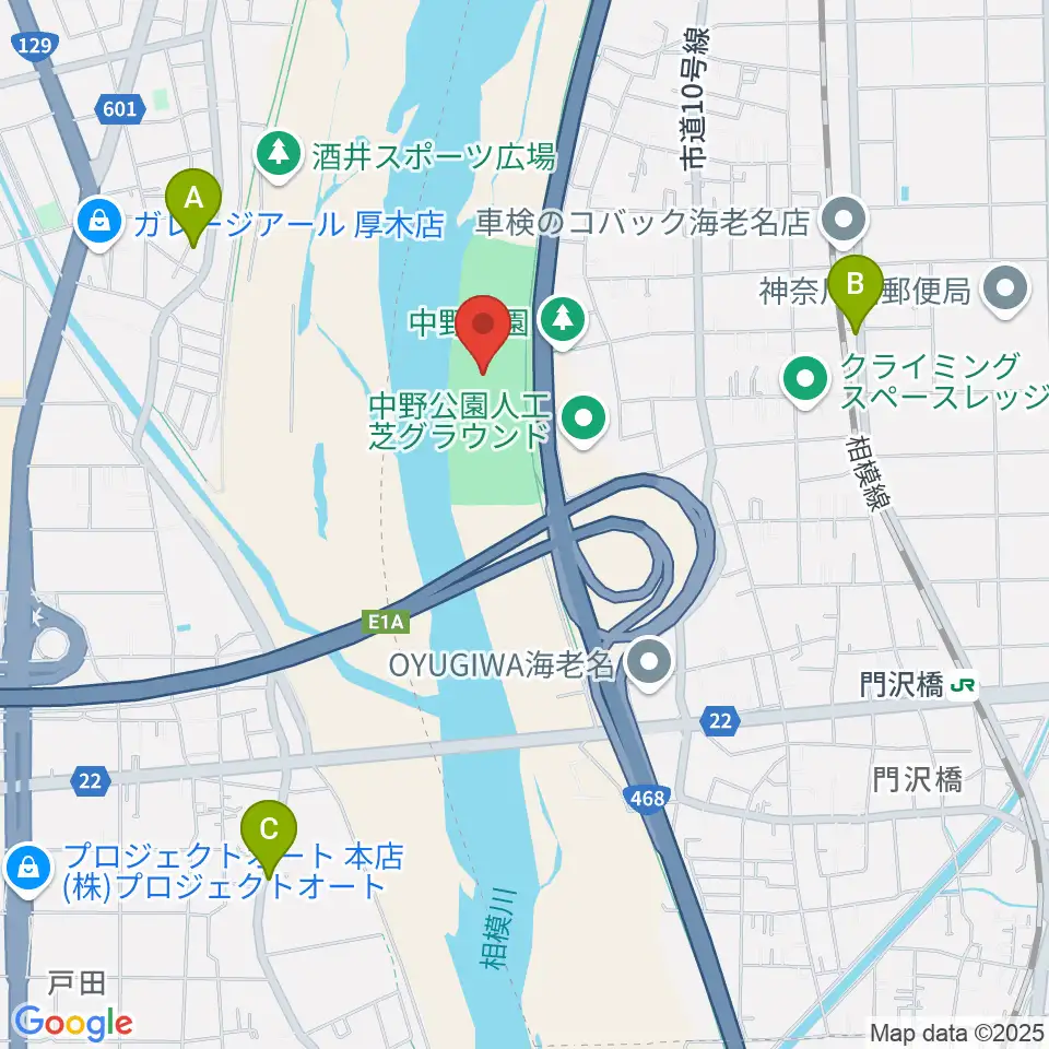 中野多目的広場周辺のカフェ一覧地図