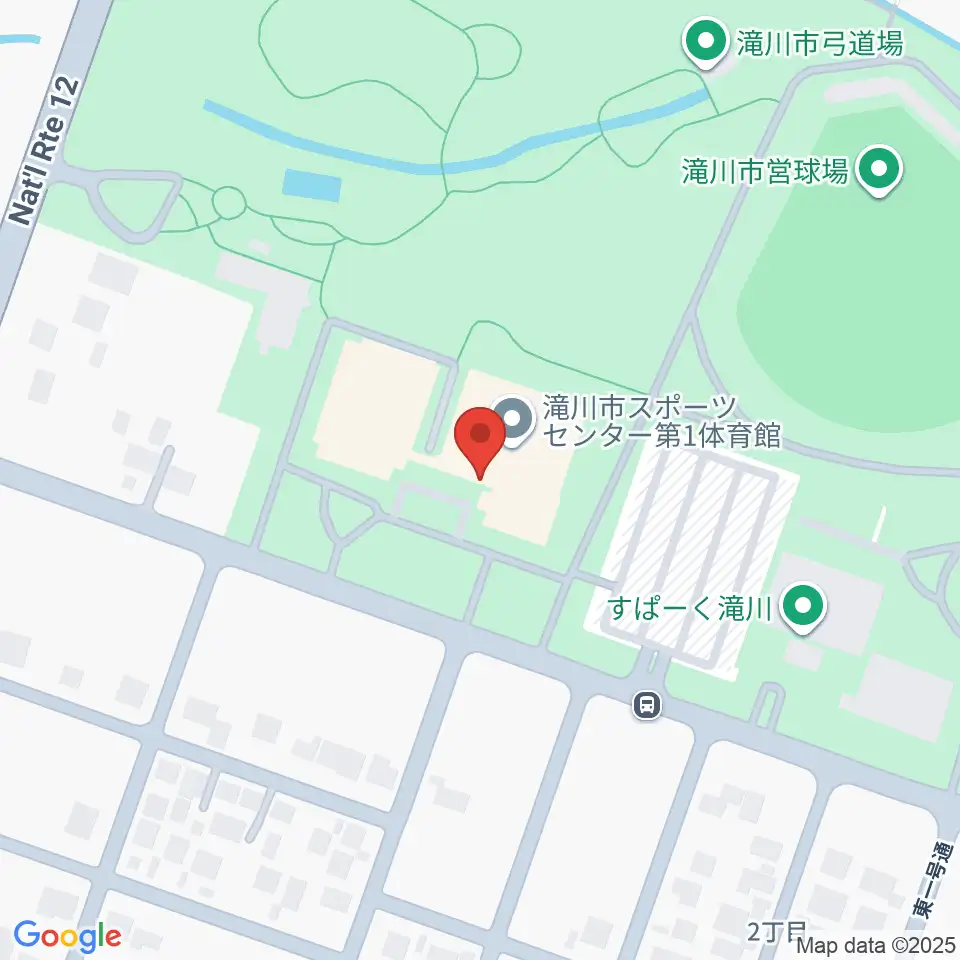 滝川市スポーツセンター 第1・第2体育館周辺のカフェ一覧地図