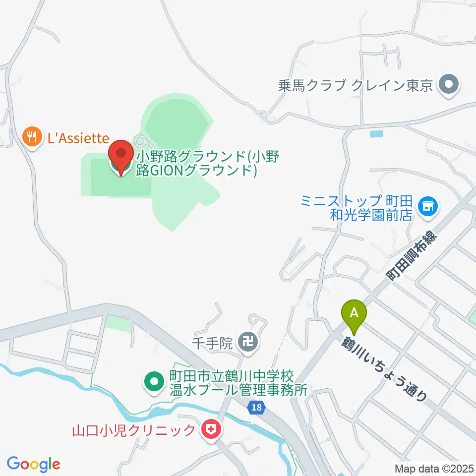 小野路GIONグラウンド周辺のカフェ一覧地図